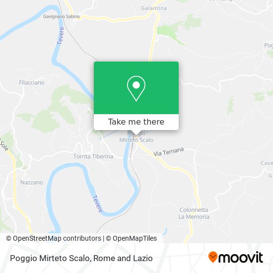 Poggio Mirteto Scalo map