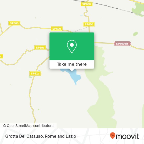 Grotta Del Catauso map