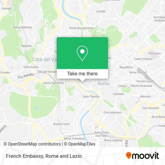 French Embassy map