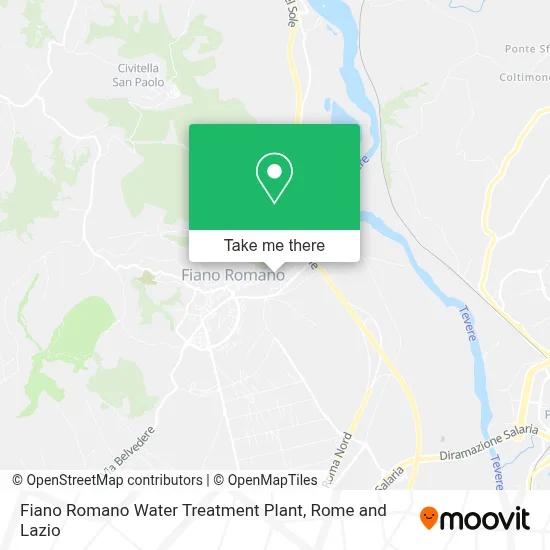 Fiano Romano Water Treatment Plant map