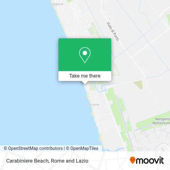 Carabiniere Beach map