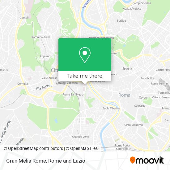 Gran Meliá Rome map