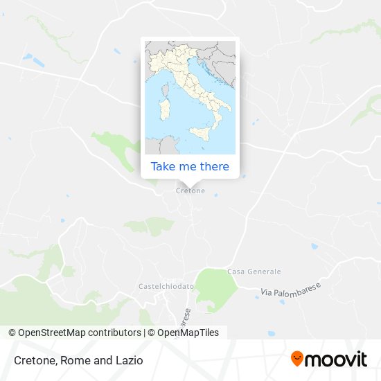 Cretone map