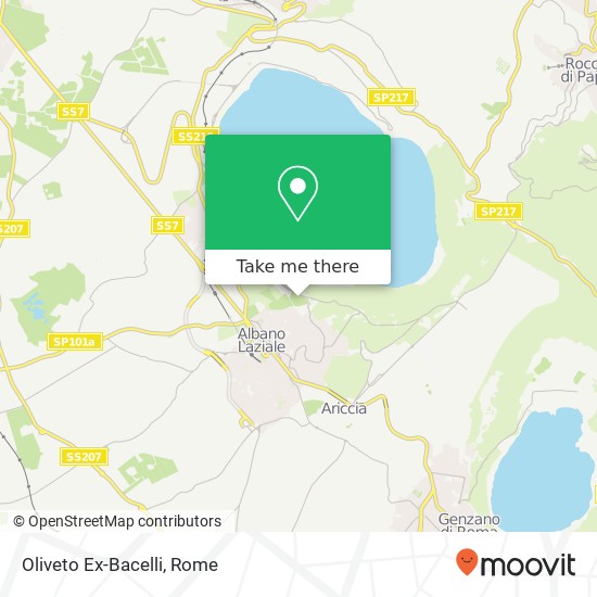 Oliveto Ex-Bacelli map