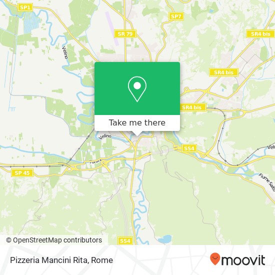 Pizzeria Mancini Rita map