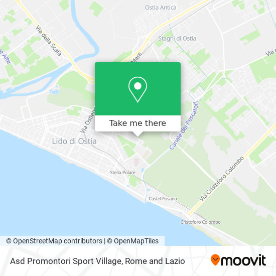 Asd Promontori Sport Village map