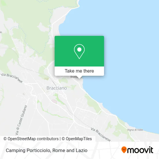 Porticciolo Camping map