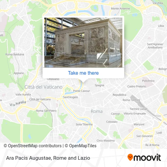 Ara Pacis Augustae map