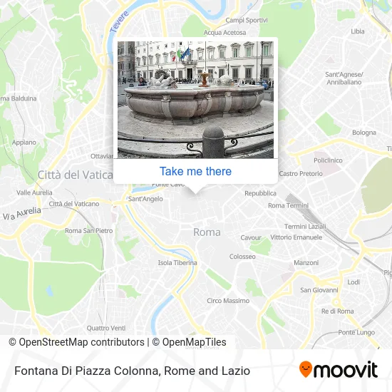 Fountain of Colonna Square map
