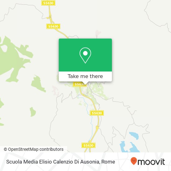 Scuola Media Elisio Calenzio Di Ausonia map