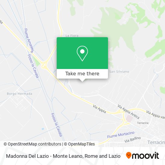 Madonna Del Lazio - Monte Leano map