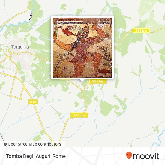 Tomba Degli Auguri map