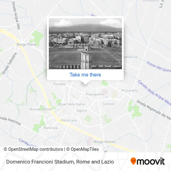Domenico Francioni Stadium map