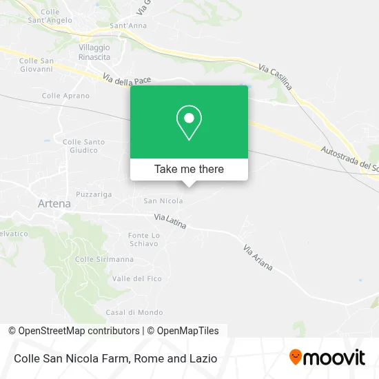 Colle San Nicola Farm map