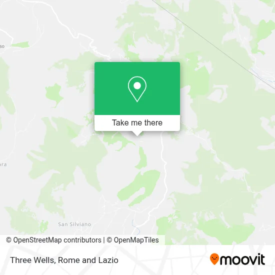 Three Wells map