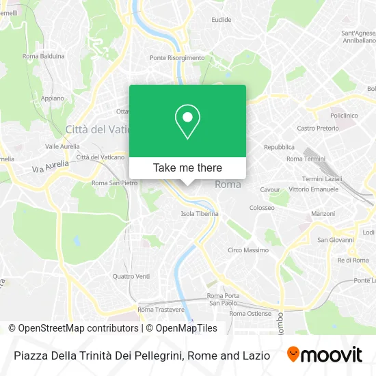 Piazza Della Trinità Dei Pellegrini map