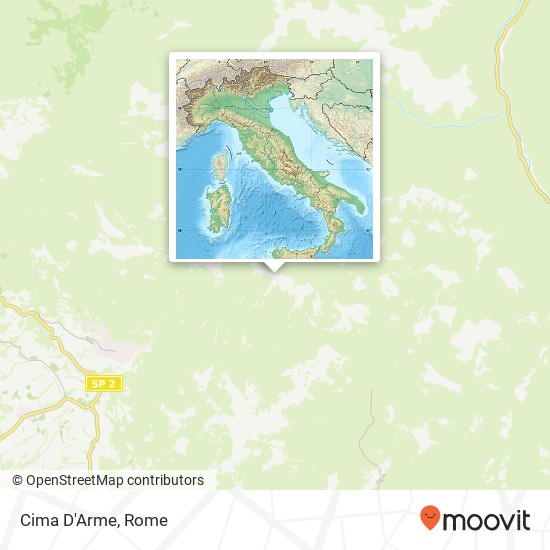 Cima D'Arme map