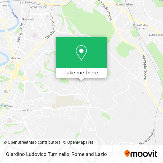 Giardino Ludovico Tuminello map