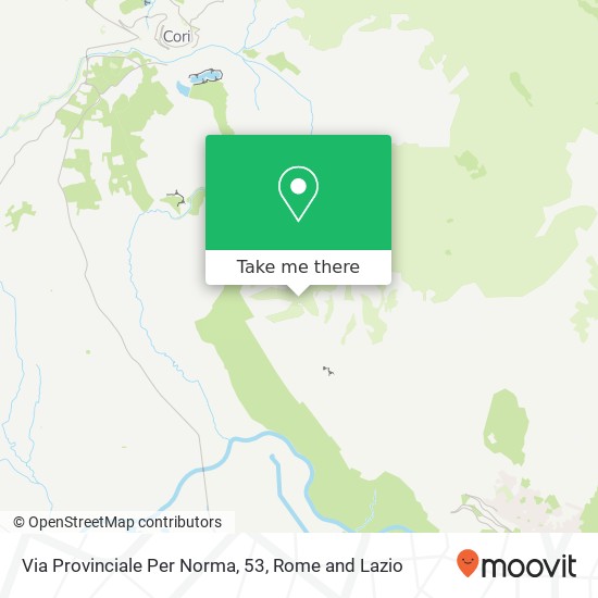 Via Provinciale Per Norma, 53 map