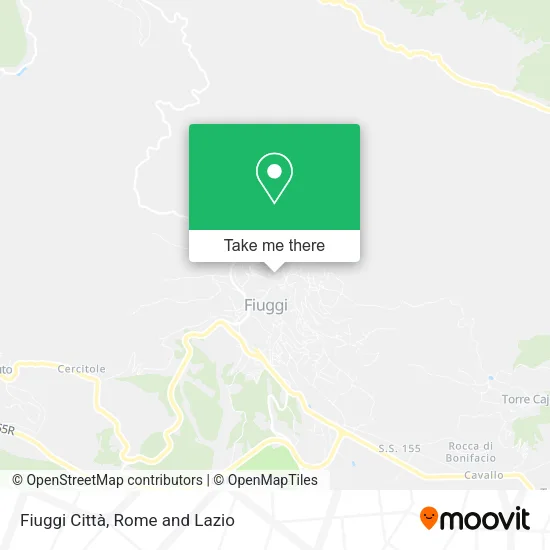 Fiuggi Città map