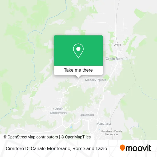 Cimitero Di Canale Monterano map