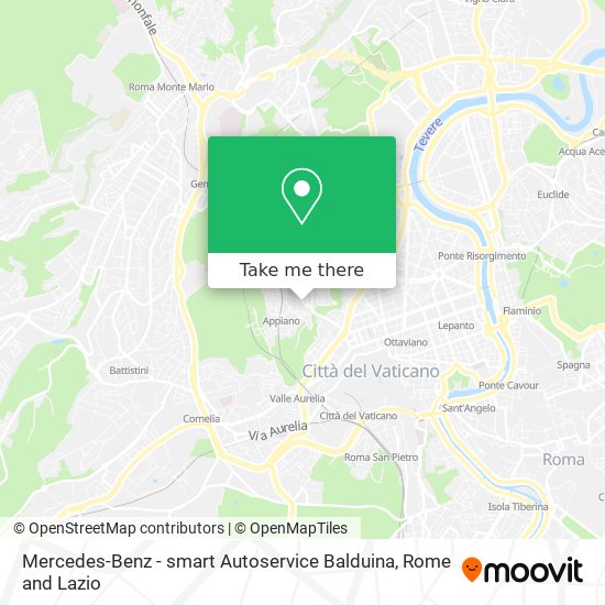 Mercedes-Benz - smart Autoservice Balduina map