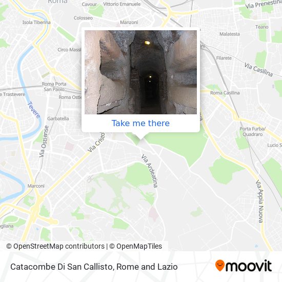 Catacombe Di San Callisto map