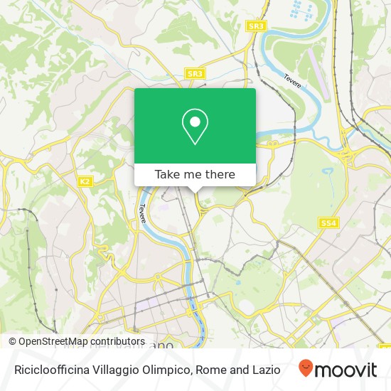 Ricicloofficina Villaggio Olimpico map