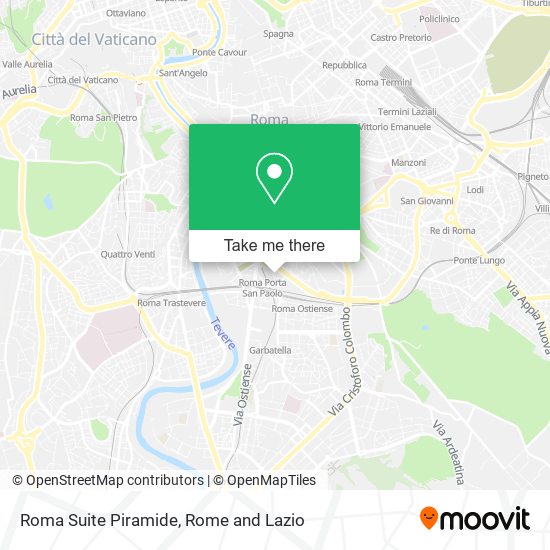 Roma Suite Piramide map