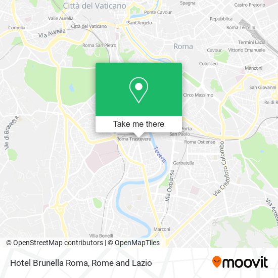 Hotel Brunella Roma map