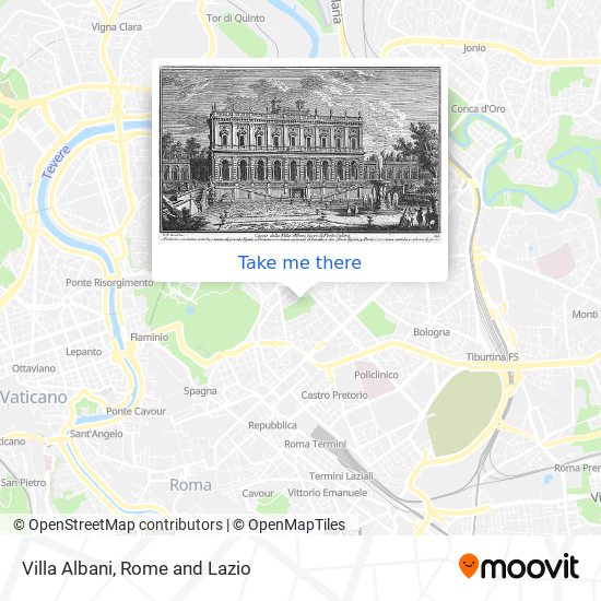 Villa Albani map