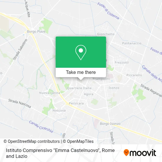 Emma Castelnuovo Comprehensive Institute map