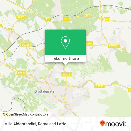 Villa Aldobrandini map