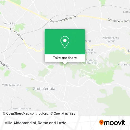 Villa Aldobrandini map