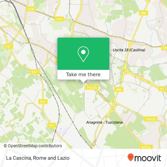 La Cascina map