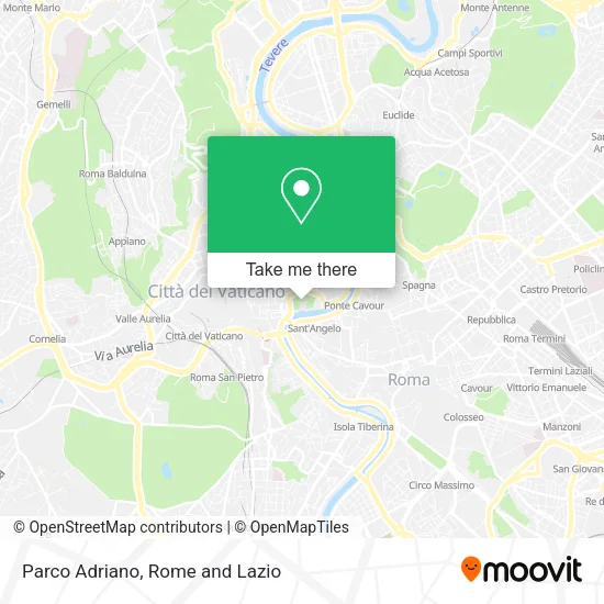 Parco Adriano map