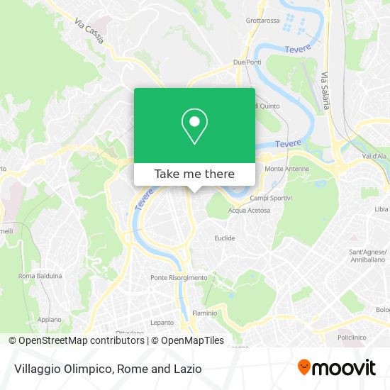 Villaggio Olimpico map