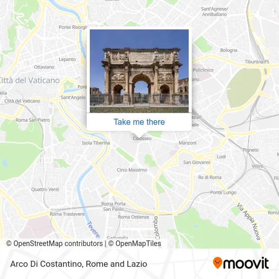 Arch of Constantine map