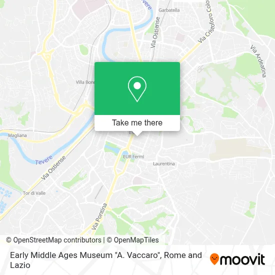 Early Middle Ages Museum "A. Vaccaro" map