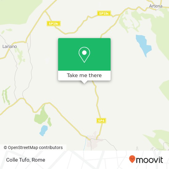 Colle Tufo map