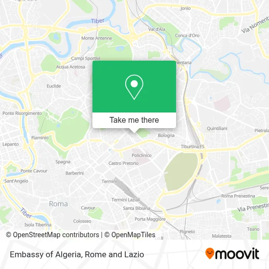 Embassy of Algeria map
