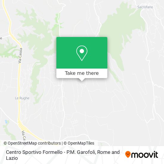 Centro Sportivo Formello - P.M. Garofoli map