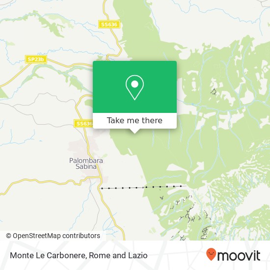 Monte Le Carbonere map