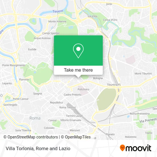 Villa Torlonia map
