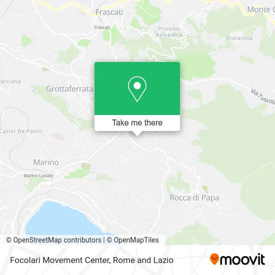 Focolari Movement Center map