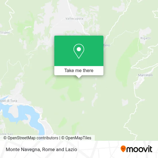 Monte Navegna map
