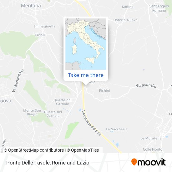 Ponte Delle Tavole map