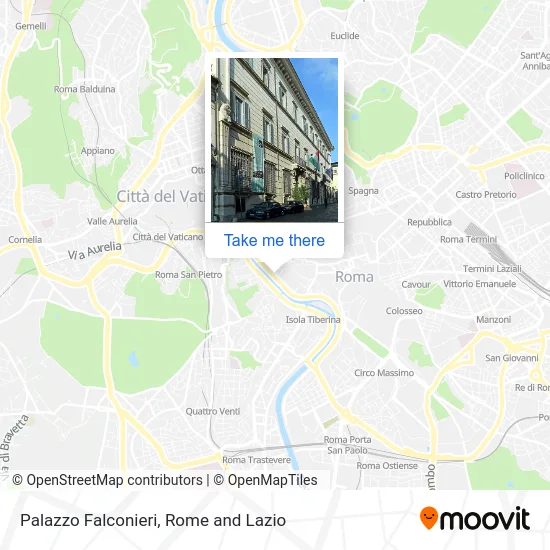 Palazzo Falconieri map