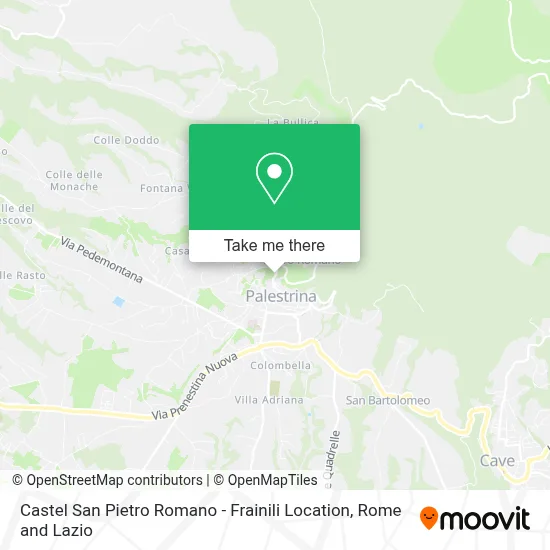 Castel San Pietro Romano - Frainili Location map