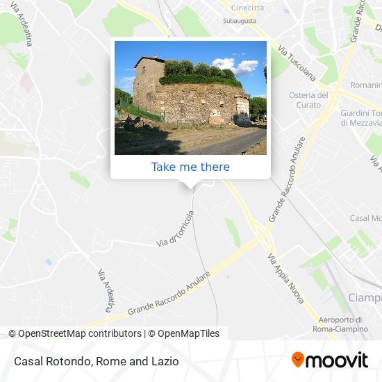 Casal Rotondo map